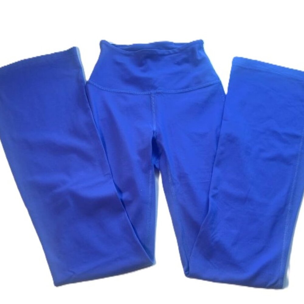 Lululemon Groove Nulu Super High Rise Flare Pant Sz 0 Psychic Blue 29” Inseam